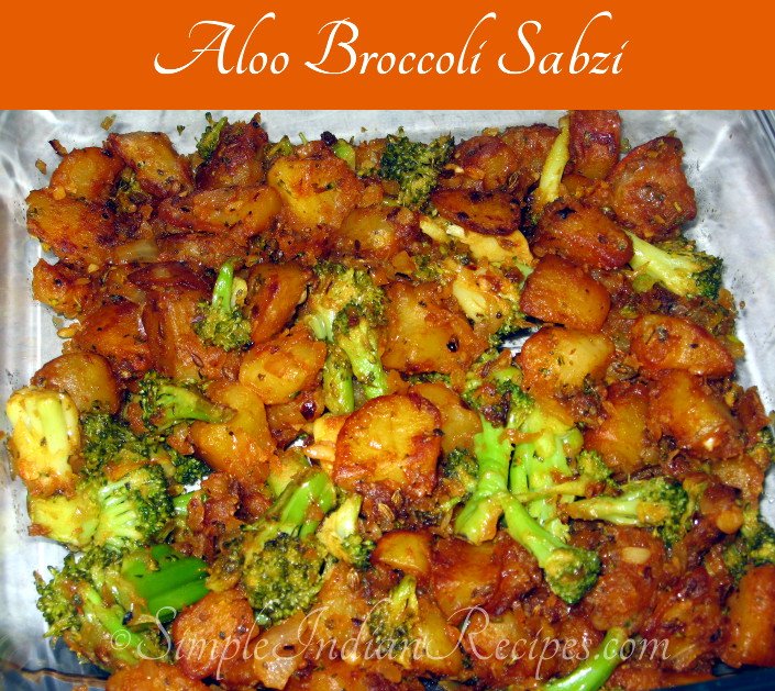 Aloo Broccoli Sabzi Potato Broccoli Stirfry Simple Indian Recipes